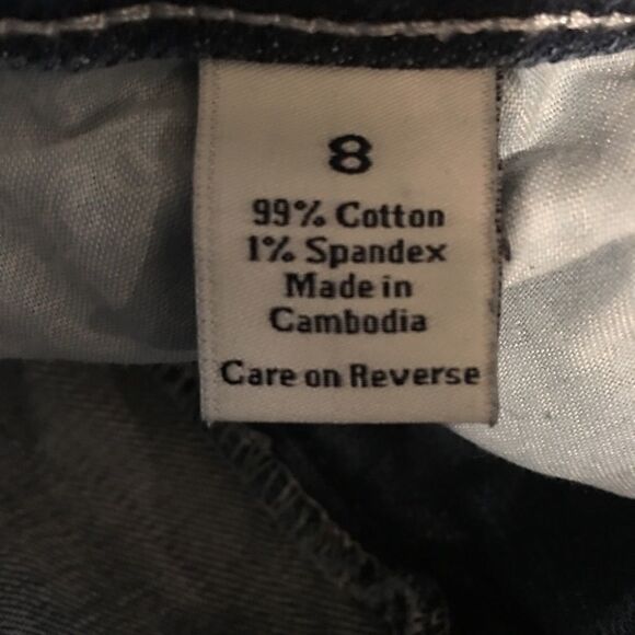 Simply Vera Wang Distressed Hem above ankle Jeans - Picture 6 of 6